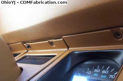 Remove the trim from the dash